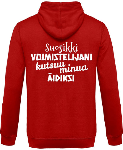 Suosikkivoimistelijani äidiksi vetoketjullinen huppari unisex - FourFan