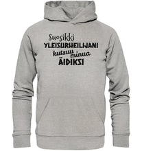 Lataa kuva Galleria-katseluun, Suosikkiyleisurheilijani äidiksi EKo huppari unisex - FourFan
