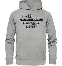 Lataa kuva Galleria-katseluun, Suosikkiyleisurheilijani äidiksi huppari unisex - FourFan
