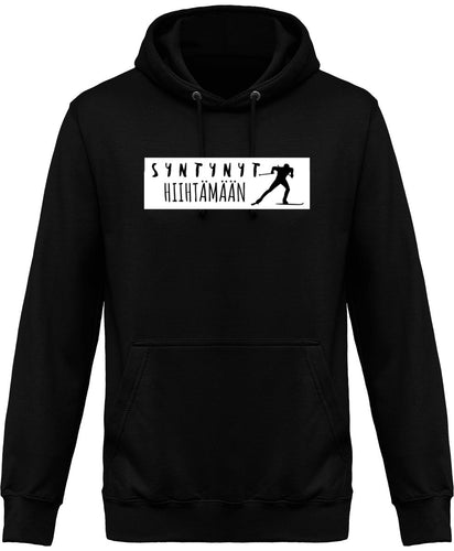 Syntynyt hiihtämään huppari unisex - FourFan