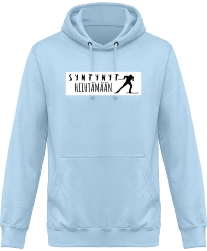 Syntynyt hiihtämään huppari unisex - FourFan
