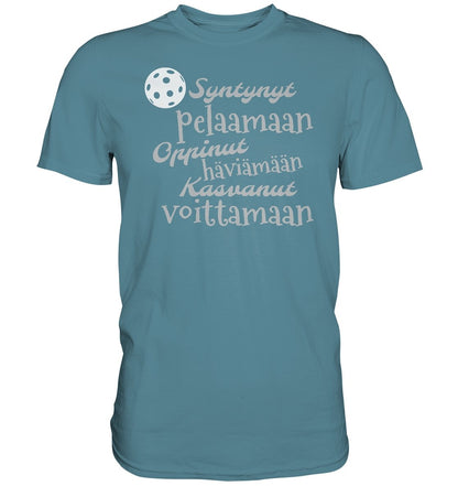 Syntynyt pelaamaan salibandy t-paita - FourFan
