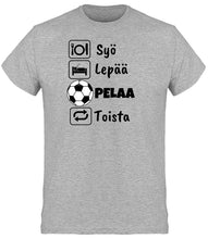 Load image into Gallery viewer, Syö, Lepää, Futis t-paita - FourFan
