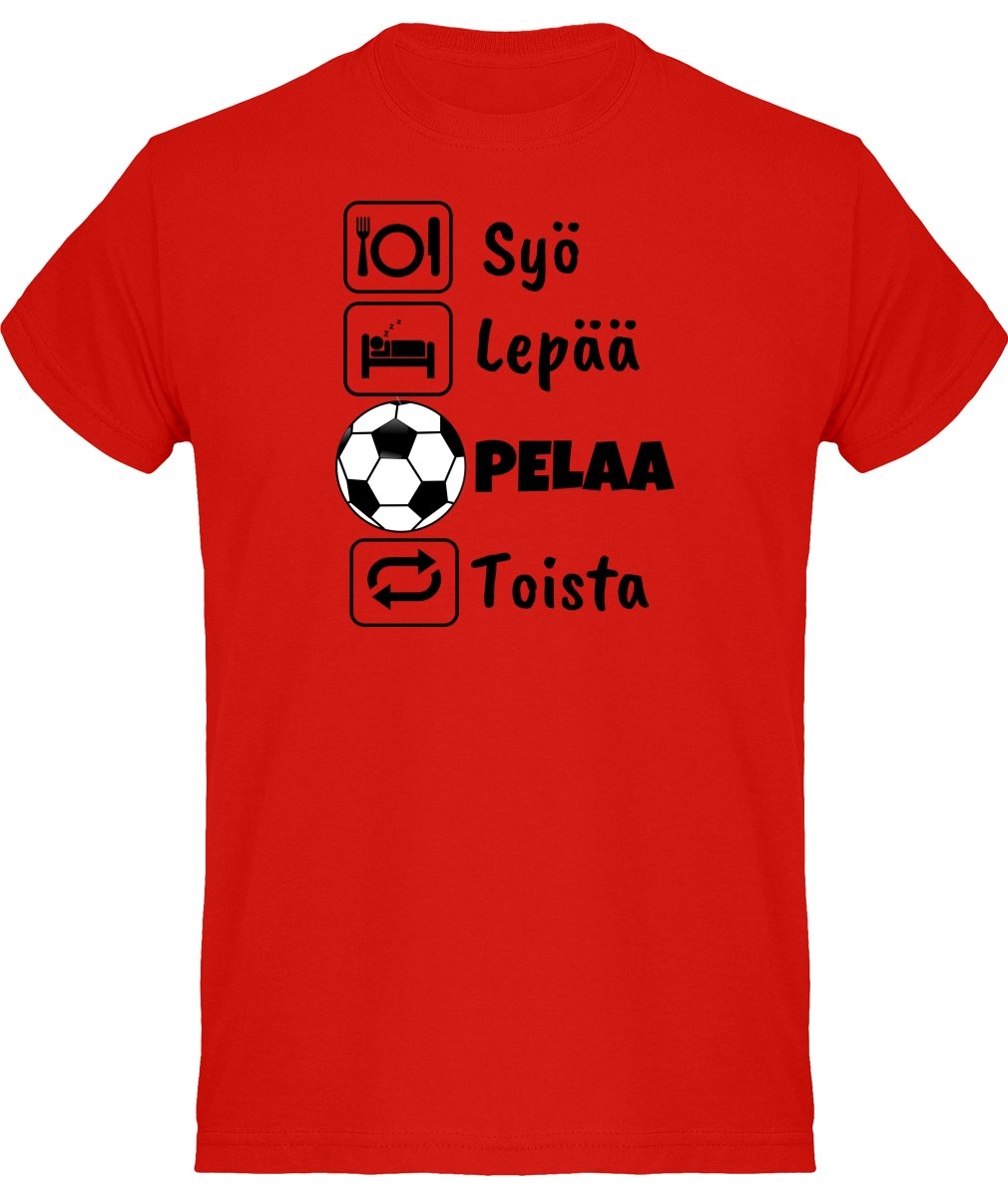 Syö, Lepää, Futis t-paita - FourFan