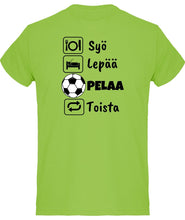 Load image into Gallery viewer, Syö, Lepää, Futis t-paita - FourFan
