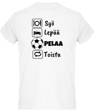 Load image into Gallery viewer, Syö, Lepää, Futis t-paita - FourFan
