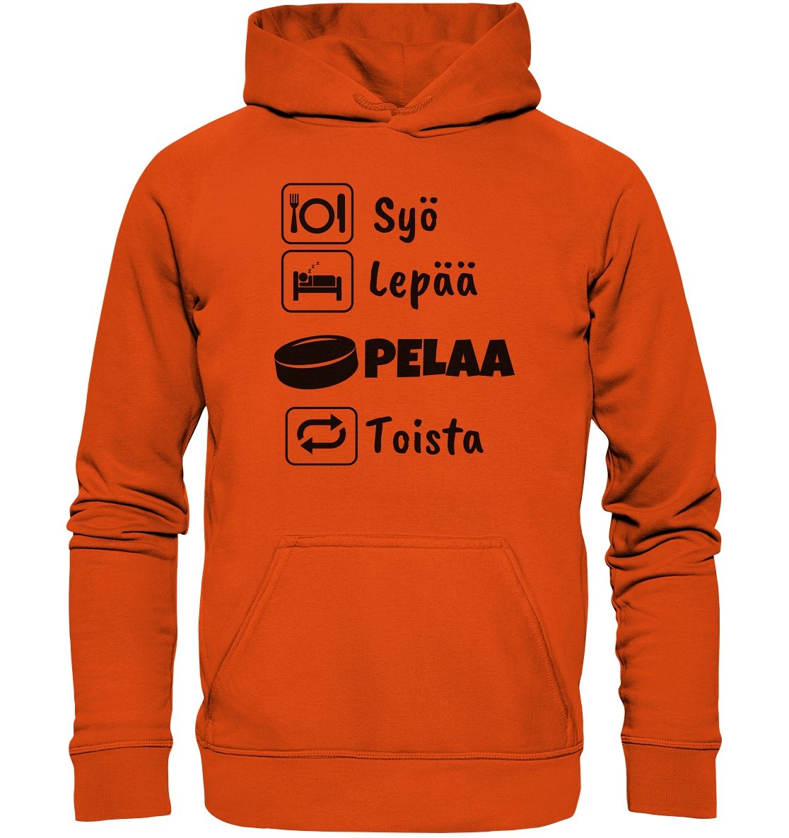 Syö, Lepää, Jääkiekko huppari unisex - FourFan