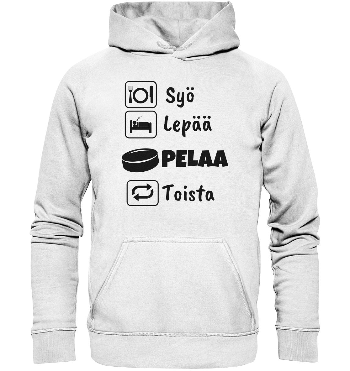 Syö, Lepää, Jääkiekko huppari unisex - FourFan