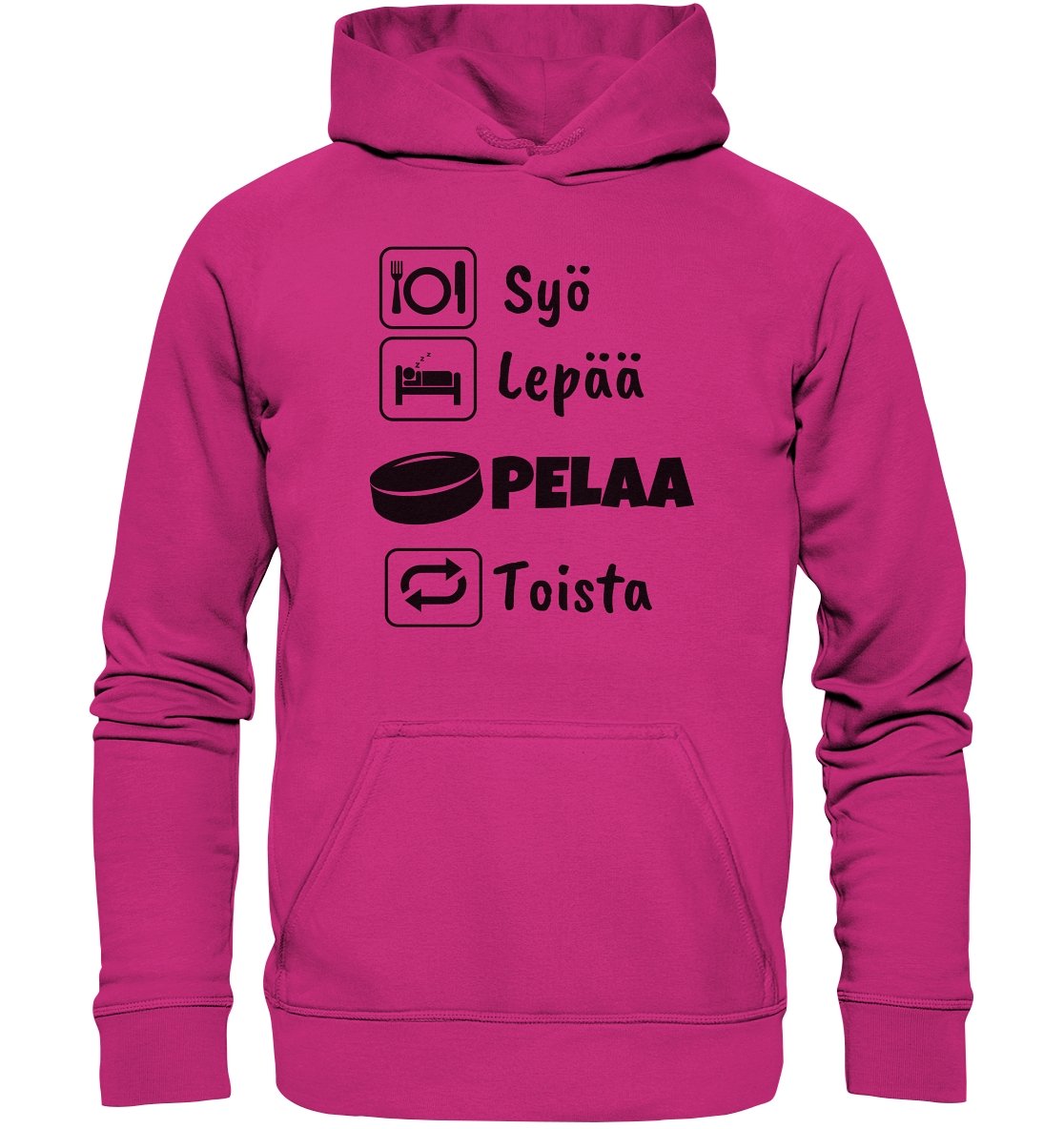 Syö, Lepää, Jääkiekko huppari unisex - FourFan