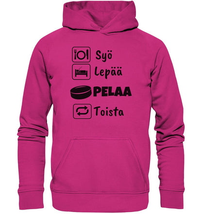 Syö, Lepää, Jääkiekko huppari unisex - FourFan