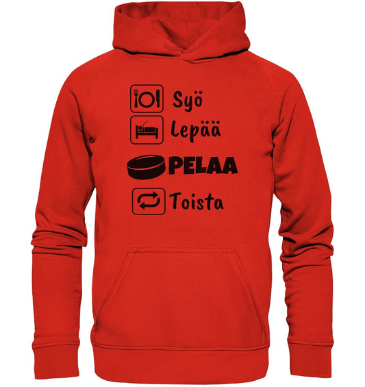 Syö, Lepää, Jääkiekko huppari unisex - FourFan