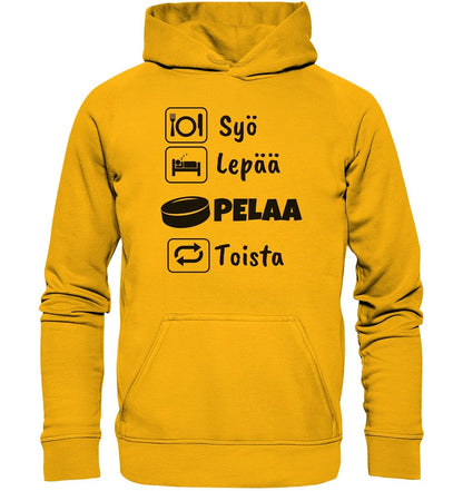 Syö, Lepää, Jääkiekko huppari unisex - FourFan
