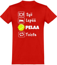 Lataa kuva Galleria-katseluun, Syö, Lepää tennis t-paita unisex - FourFan
