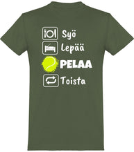 Lataa kuva Galleria-katseluun, Syö, Lepää tennis t-paita unisex - FourFan
