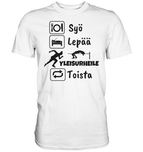 Lataa kuva Galleria-katseluun, Syö, Lepää, Yleisurheile 2 t-paita - FourFan
