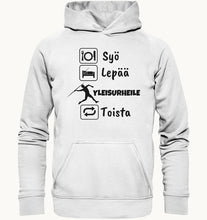 Lataa kuva Galleria-katseluun, Syö, Lepää, Yleisurheile huppari unisex - FourFan
