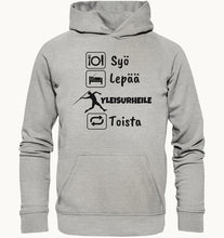 Lataa kuva Galleria-katseluun, Syö, Lepää, Yleisurheile huppari unisex - FourFan
