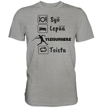 Lataa kuva Galleria-katseluun, Syö, Lepää, Yleisurheile t-paita - FourFan
