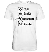 Lataa kuva Galleria-katseluun, Syö, Lepää, Yleisurheile t-paita - FourFan
