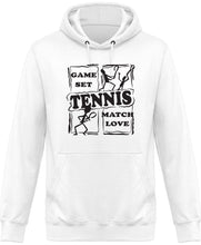 Lataa kuva Galleria-katseluun, Tennis Game Set Match Love huppari unisex - FourFan
