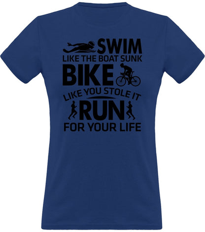 Triathlon Swim like klassien naisten t-paita - FourFan
