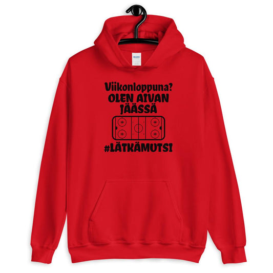 Viikonloppuna jäässä #lätkämutsi huppari unisex - FourFan