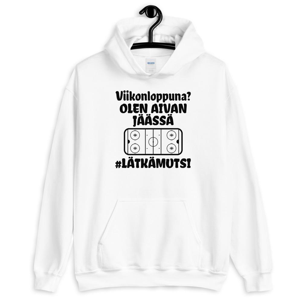 Viikonloppuna jäässä #lätkämutsi huppari unisex - FourFan