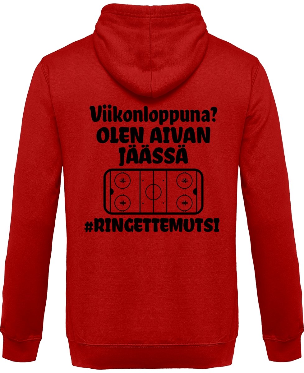 Viikonloppuna? Jäässä... #Ringettemutsi vetoketjullinen huppari unisex - FourFan