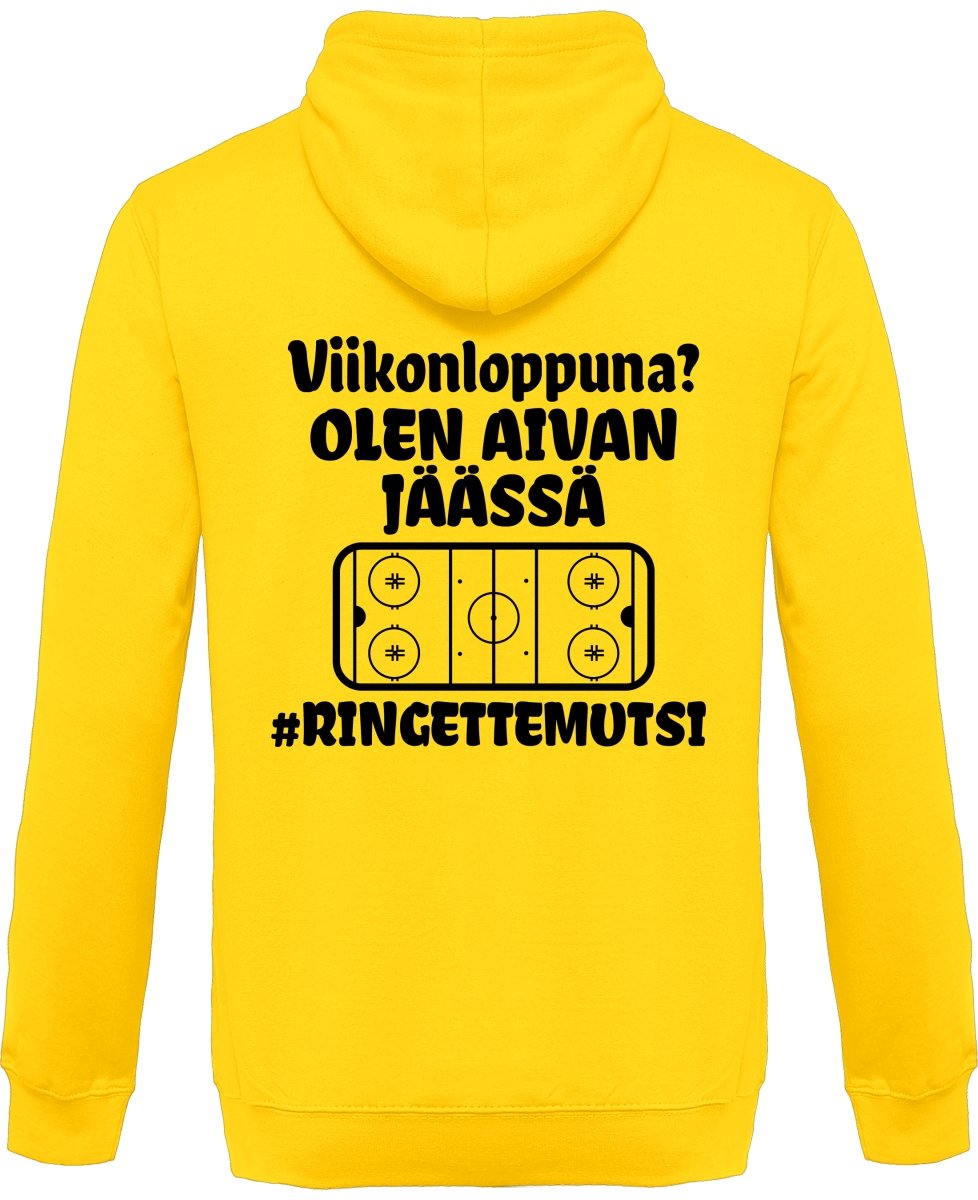 Viikonloppuna? Jäässä... #Ringettemutsi vetoketjullinen huppari unisex - FourFan