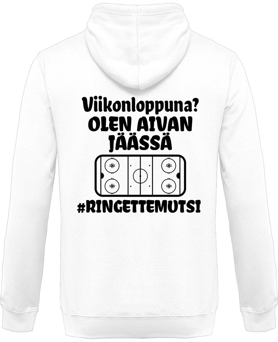Viikonloppuna? Jäässä... #Ringettemutsi vetoketjullinen huppari unisex - FourFan