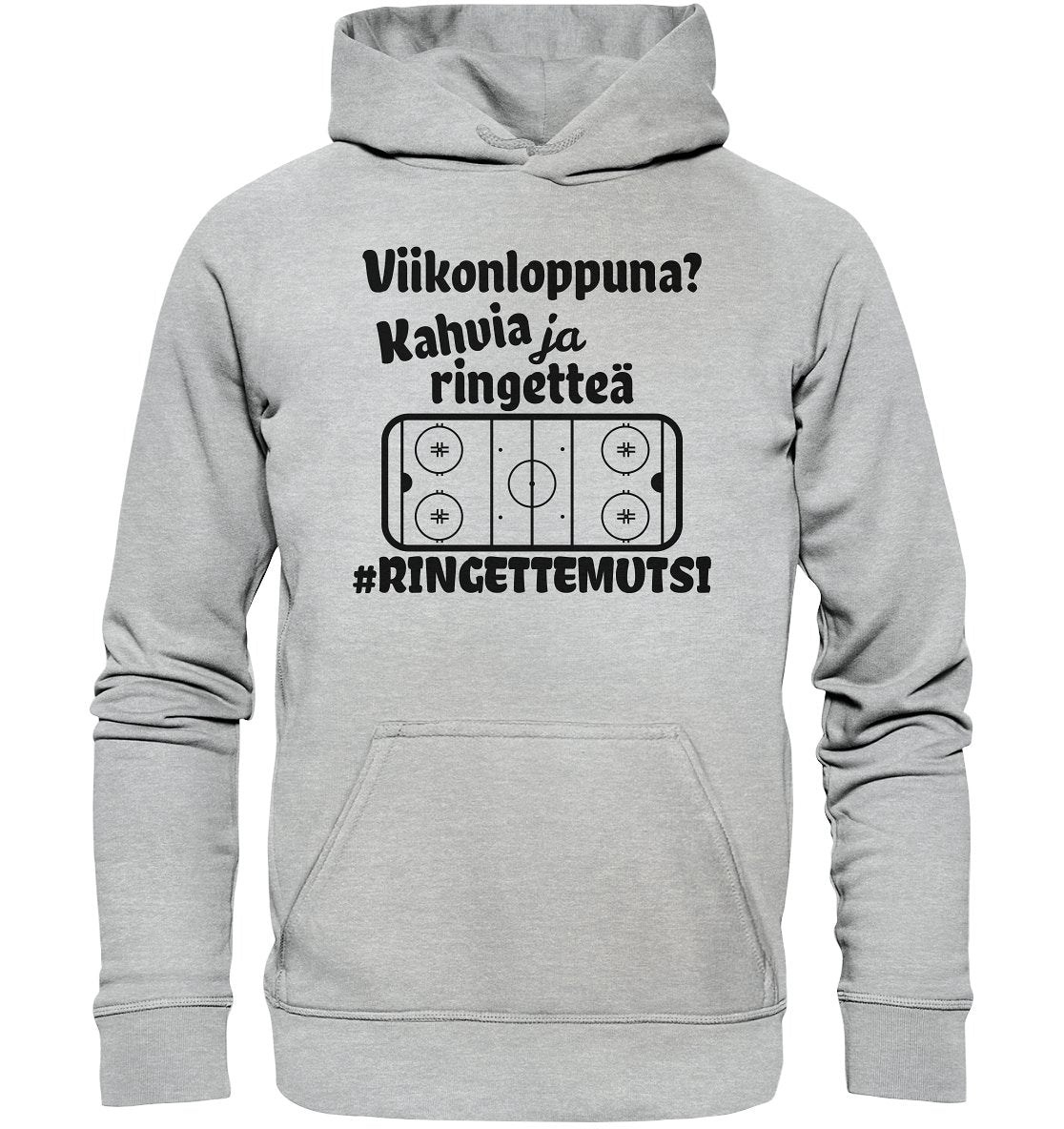 Viikonloppuna? ...kahvia #ringettemutsi huppari unisex - FourFan