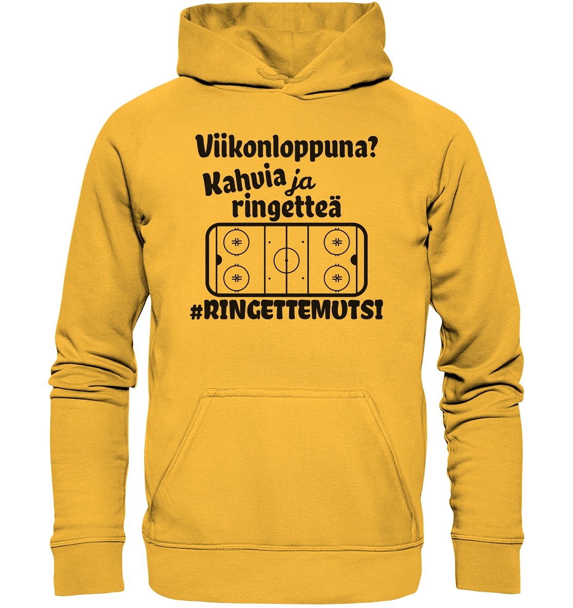 Viikonloppuna? ...kahvia #ringettemutsi huppari unisex - FourFan