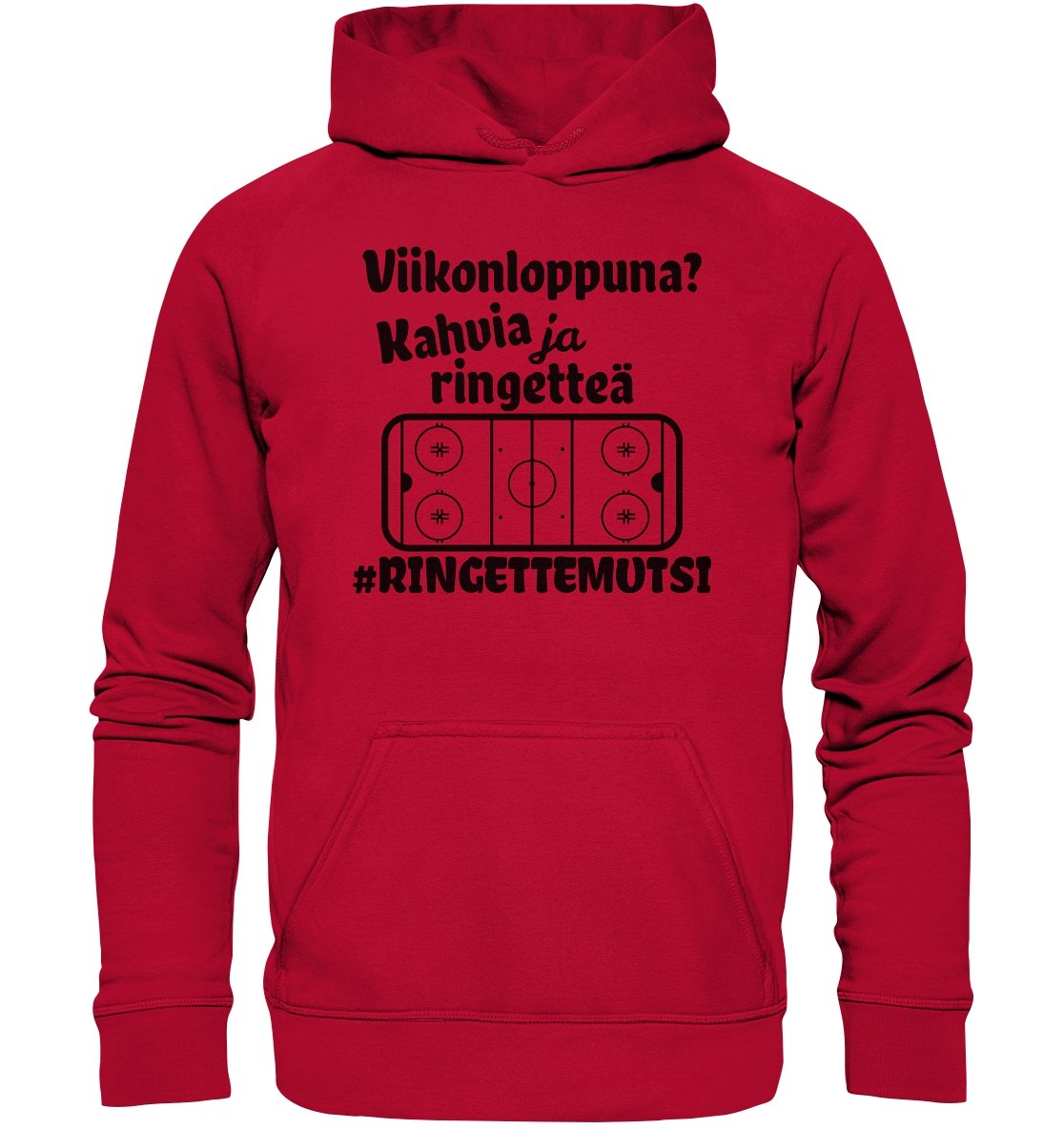 Viikonloppuna? ...kahvia #ringettemutsi huppari unisex - FourFan