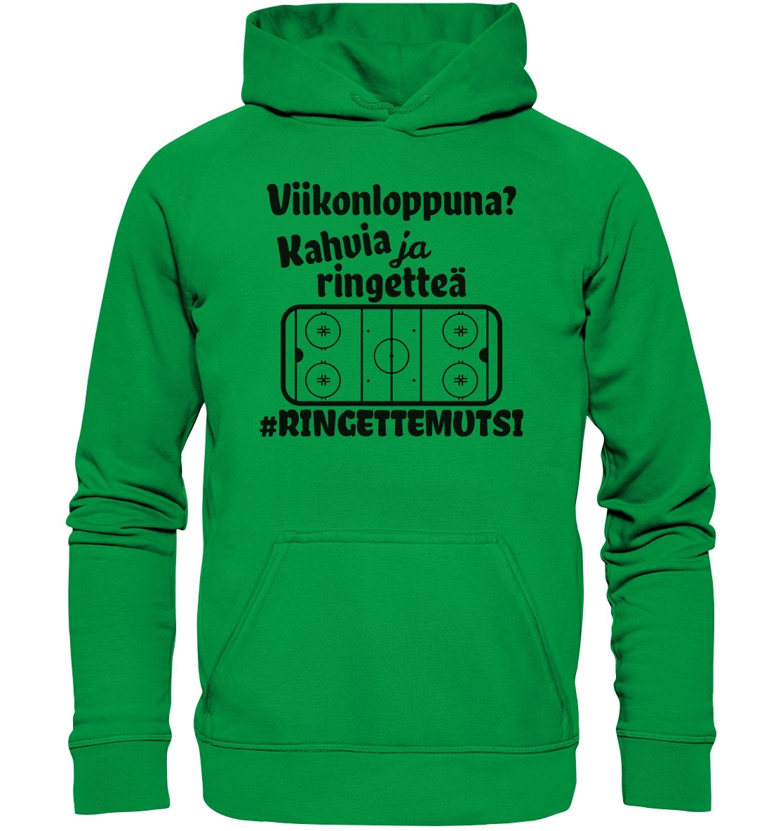 Viikonloppuna? ...kahvia #ringettemutsi huppari unisex - FourFan
