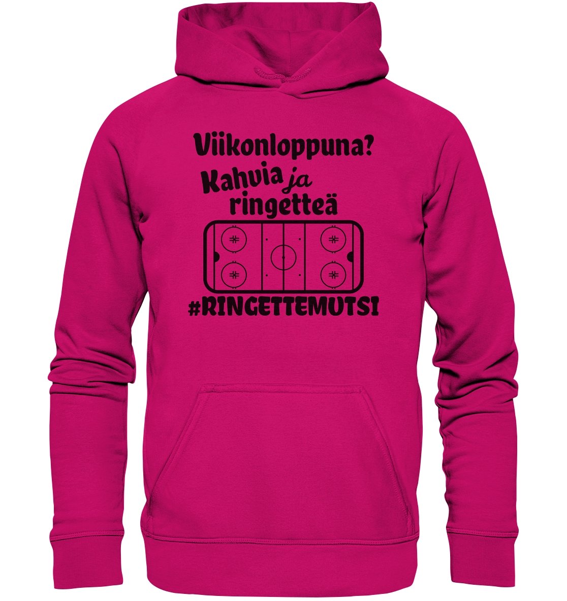 Viikonloppuna? ...kahvia #ringettemutsi huppari unisex - FourFan