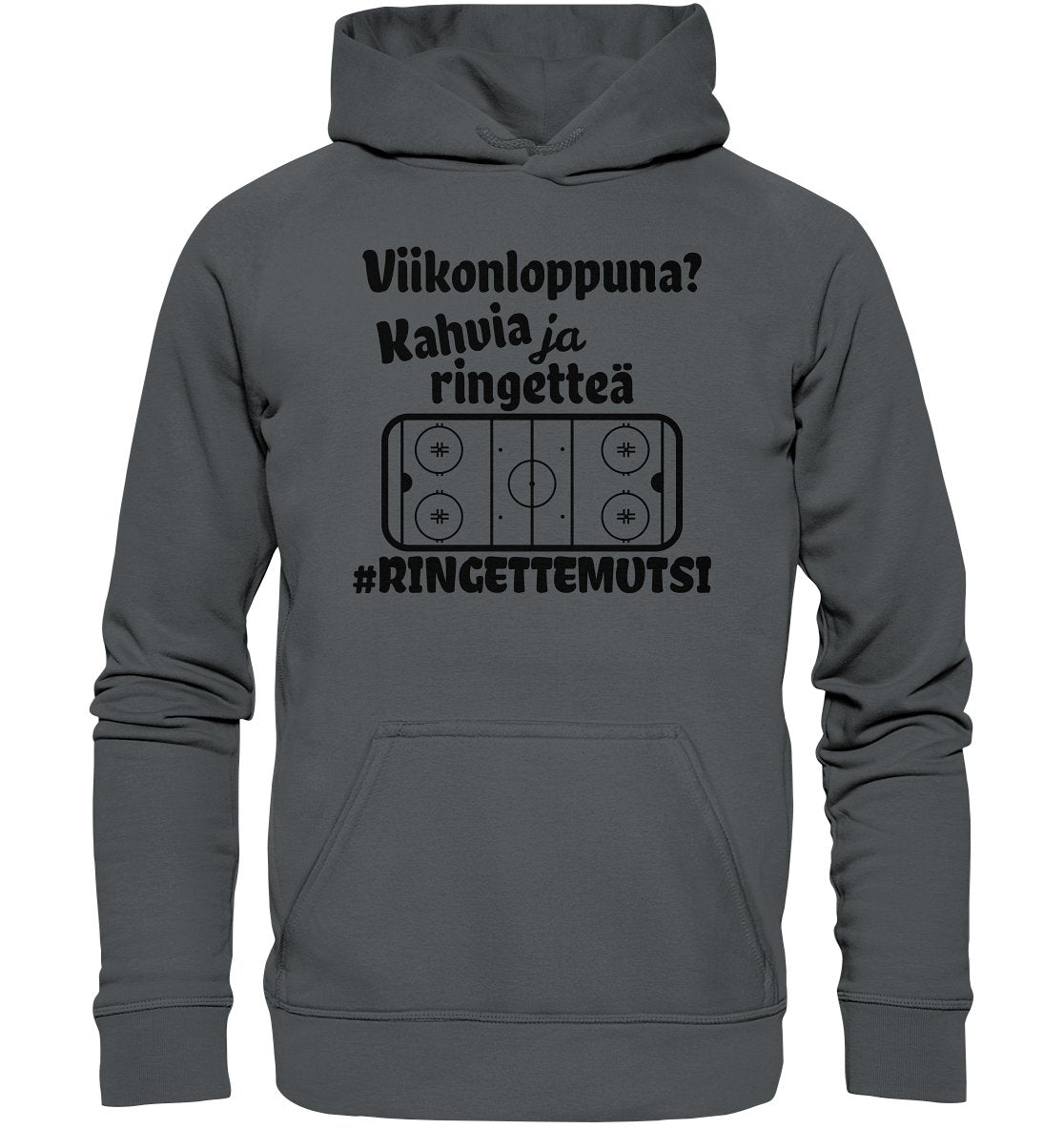 Viikonloppuna? ...kahvia #ringettemutsi huppari unisex - FourFan