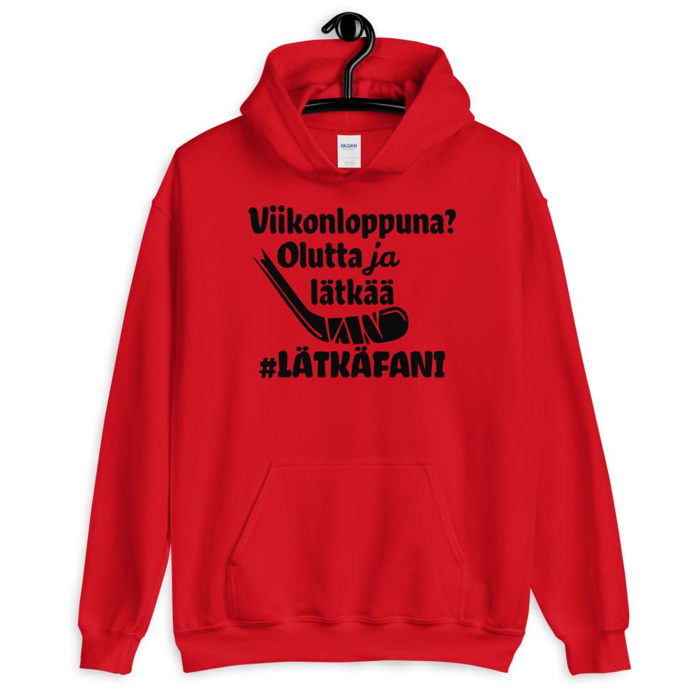 Viikonloppuna? #lätkäfani huppari unisex - FourFan