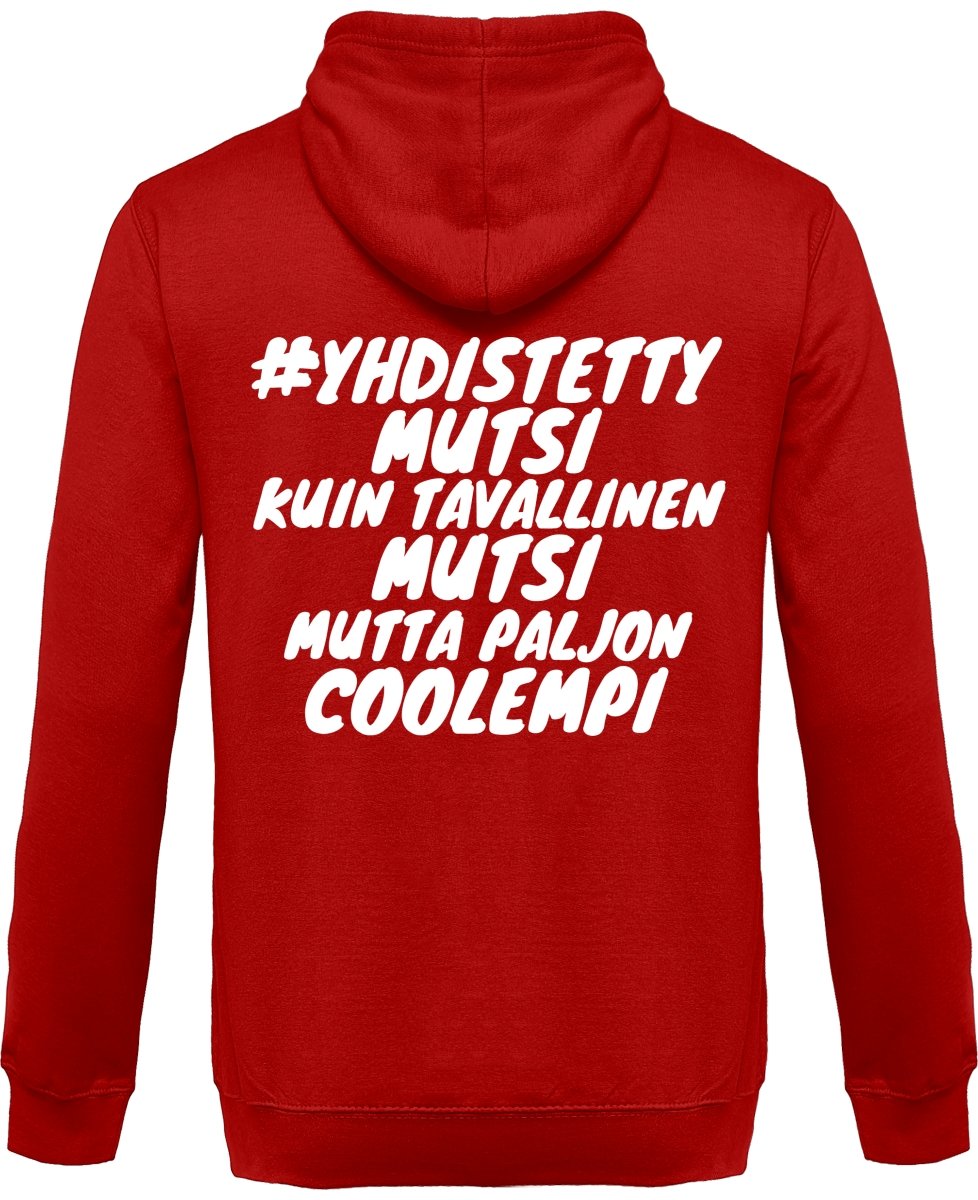 Yhdistettymutsi coolempi vetoketjullinen huppari unisex - FourFan