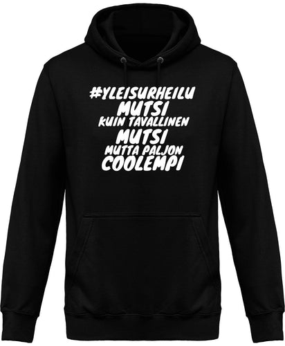 #Yleismutsi coolempi unisex huppari valkoisella tekstillä - FourFan