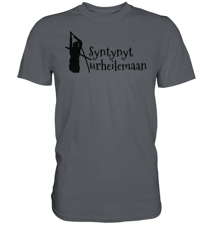Yleisurheilu Syntynyt Urheilemaan unisex t-paita - FourFan