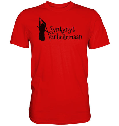Yleisurheilu Syntynyt Urheilemaan unisex t-paita - FourFan